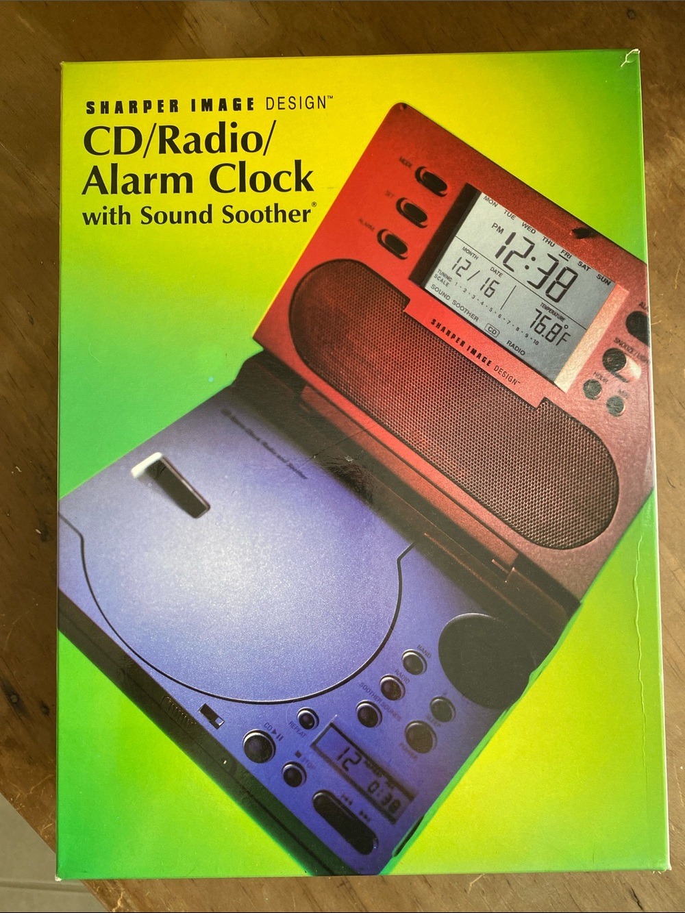 1998 NIB Y2K Sharper Image CD/Radio Alarm Clock